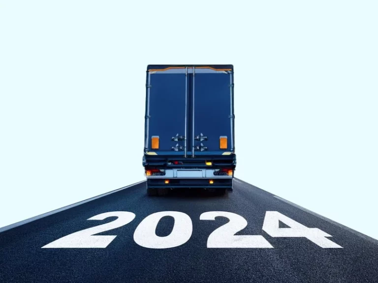 ai generated image of truck on road representing invoitix offer for transport companies